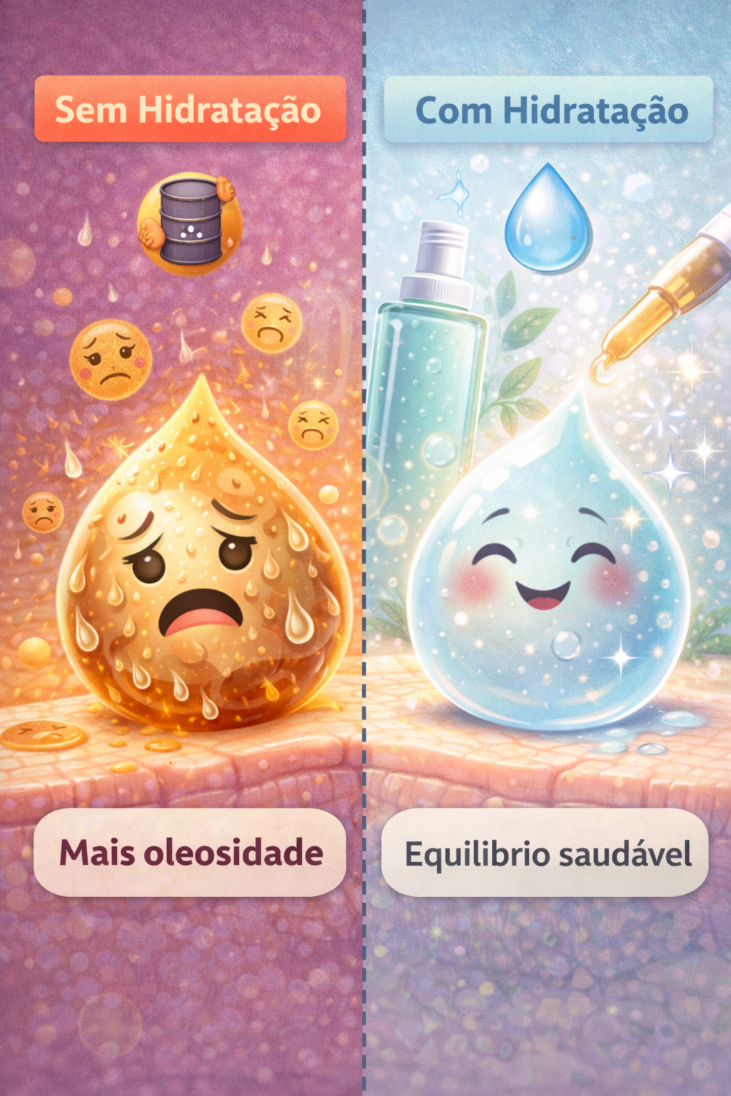 Pele Oleosa Também Precisa de Hidratação — Ignorar Isso Só Piora 💧🛢️