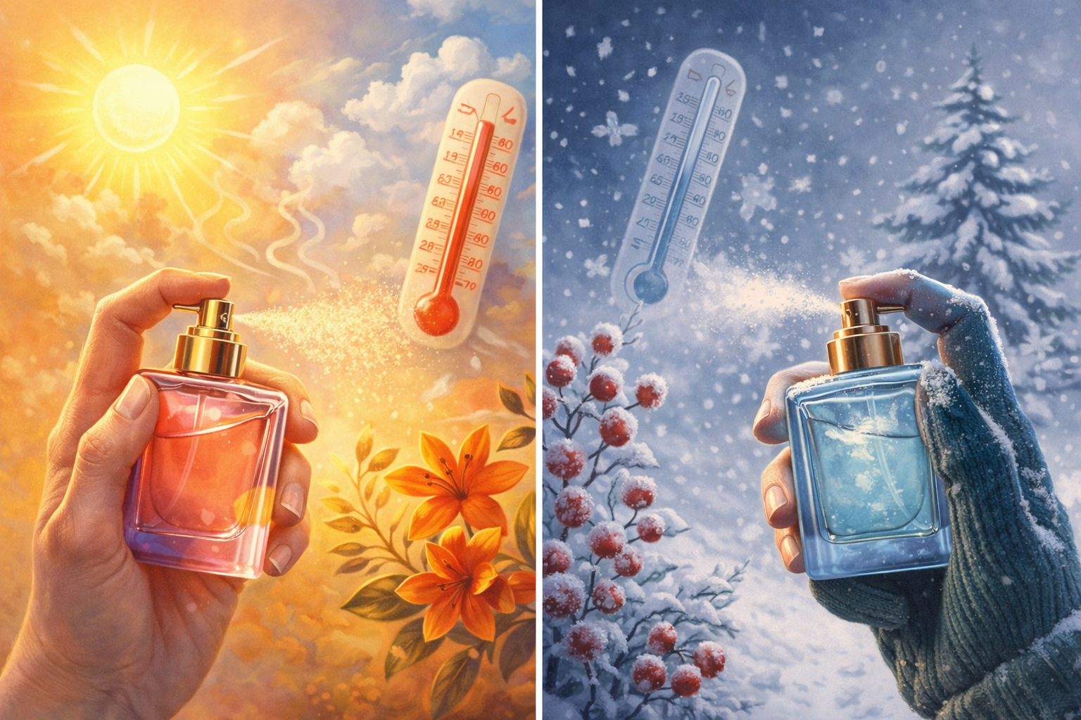 Perfume Muda com o Clima — E Ignorar Isso Estraga a Experiência 🌦️👃