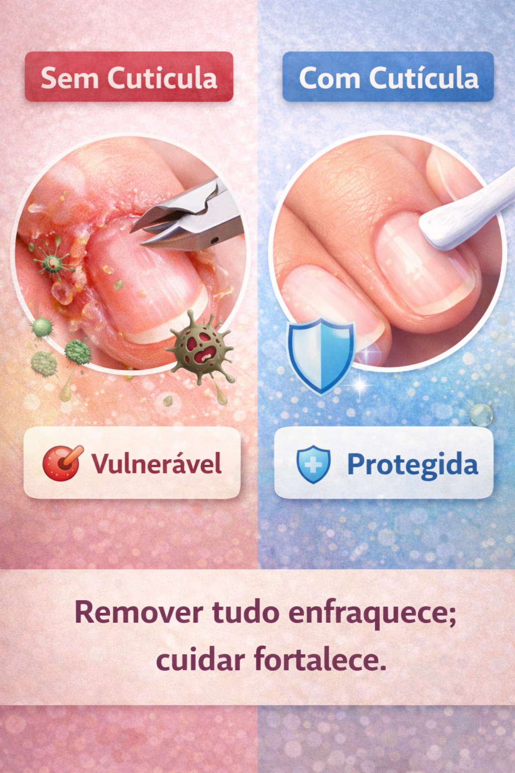 Cutícula Não É Inimiga — Remover Tudo Pode Prejudicar 💅🛡️